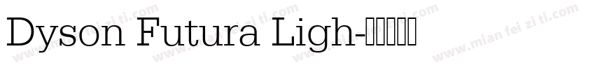 Dyson Futura Ligh字体转换